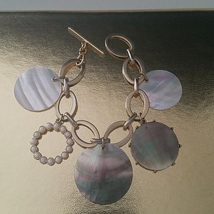 [Banana Republic] Mother-of-Pearl Charm Bracelet